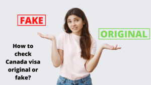 How to check Canada visa original or fake